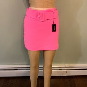 Express Women's Neon Pink Mini Skirt